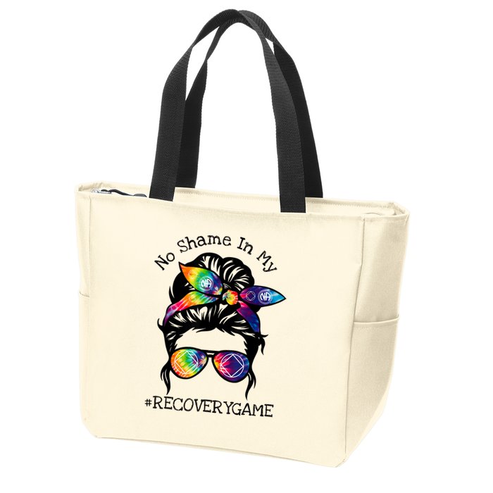 Narcotics Anonymous Womens Sobriety Gifts AA NA Zip Tote Bag