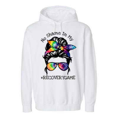 Narcotics Anonymous Womens Sobriety Gifts AA NA Garment-Dyed Fleece Hoodie
