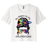 Narcotics Anonymous Womens Sobriety Gifts AA NA Women's Crop Top Tee