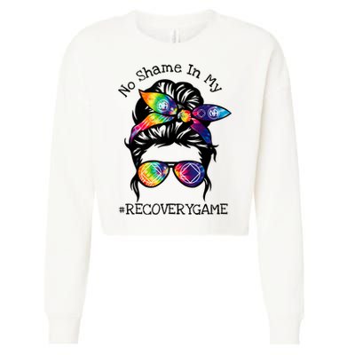 Narcotics Anonymous Womens Sobriety Gifts AA NA Cropped Pullover Crew