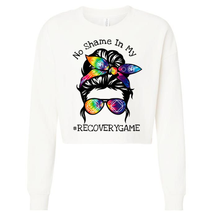 Narcotics Anonymous Womens Sobriety Gifts AA NA Cropped Pullover Crew