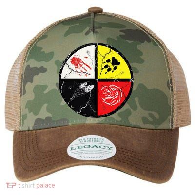 Native American Words Of The Medicine Wheel 1 Legacy Tie Dye Trucker Hat
