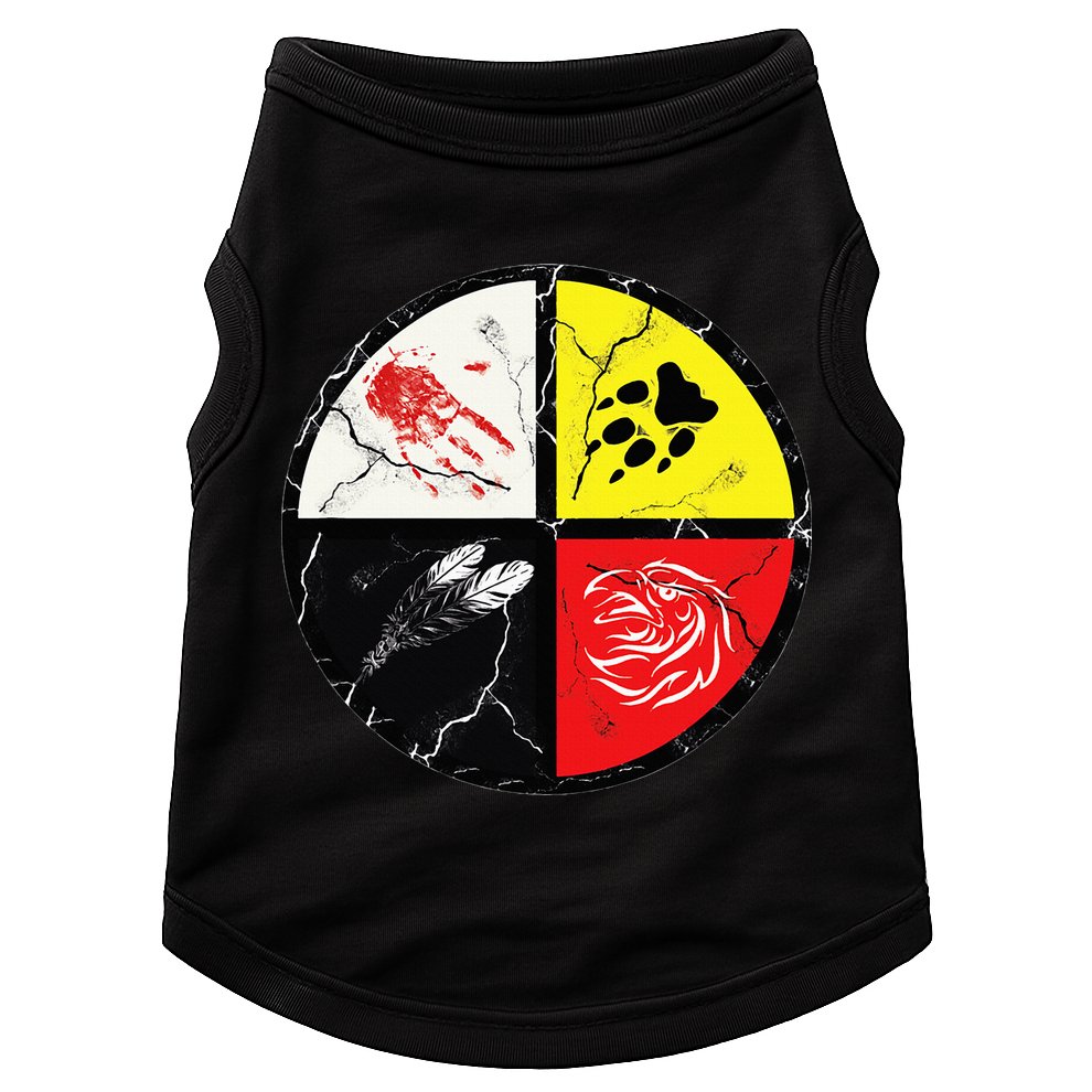 Native American Words Of The Medicine Wheel 1 Doggie Tank