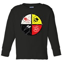 Native American Words Of The Medicine Wheel 1 Toddler Long Sleeve Shirt