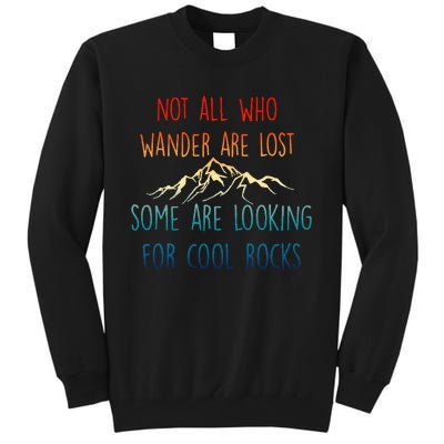 Not All Who Wander Are Lost Some Are Looking Tall Sweatshirt