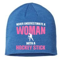 Never A With A Hockey Stick Hockey Stick Meaningful Gift Sustainable Beanie