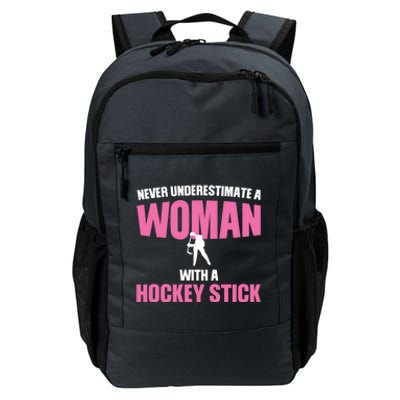 Never A With A Hockey Stick Hockey Stick Meaningful Gift Daily Commute Backpack