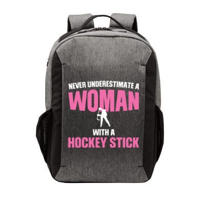 Never A With A Hockey Stick Hockey Stick Meaningful Gift Vector Backpack