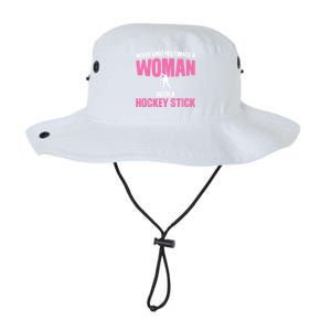 Never A With A Hockey Stick Hockey Stick Meaningful Gift Legacy Cool Fit Booney Bucket Hat