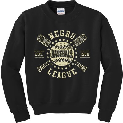 Negro Baseball 1920 League Vintage Kids Sweatshirt