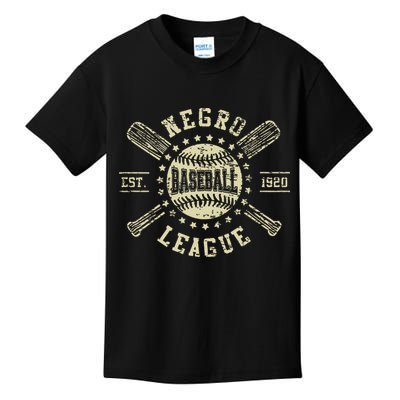 Negro Baseball 1920 League Vintage Kids T-Shirt