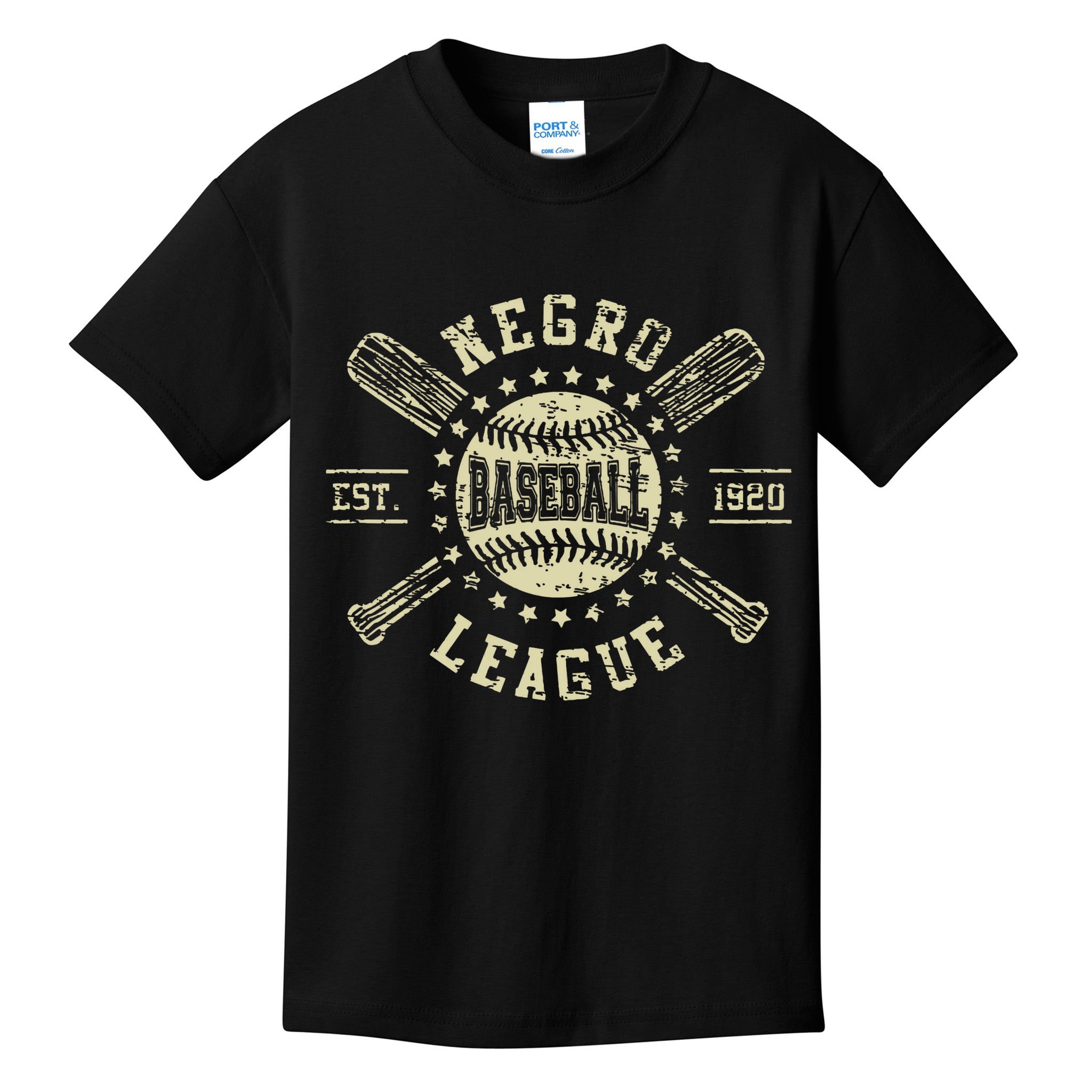 Negro Baseball 1920 League Vintage Kids T-Shirt