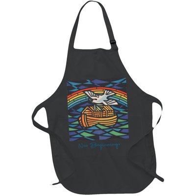 New Beginnings 1955 Noahs Ark Dove Of Peace Rainbow Art Apron