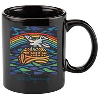 New Beginnings 1955 Noahs Ark Dove Of Peace Rainbow Art 11oz C Handle Ceramic Mug
