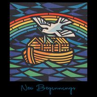New Beginnings 1955 Noahs Ark Dove Of Peace Rainbow Art Poster