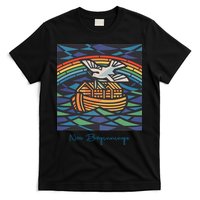 New Beginnings 1955 Noahs Ark Dove Of Peace Rainbow Art T-Shirt