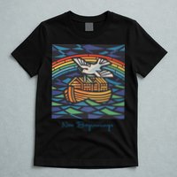 New Beginnings 1955 Noahs Ark Dove Of Peace Rainbow Art T-Shirt