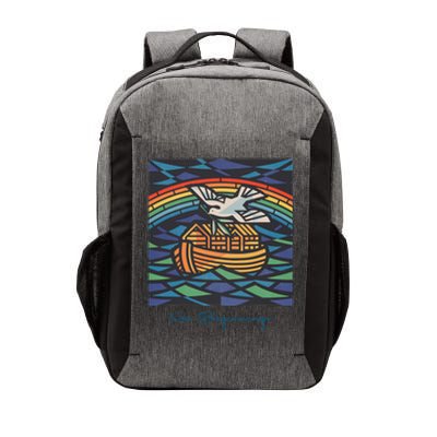 New Beginnings 1955 Noahs Ark Dove Of Peace Rainbow Art Vector Backpack