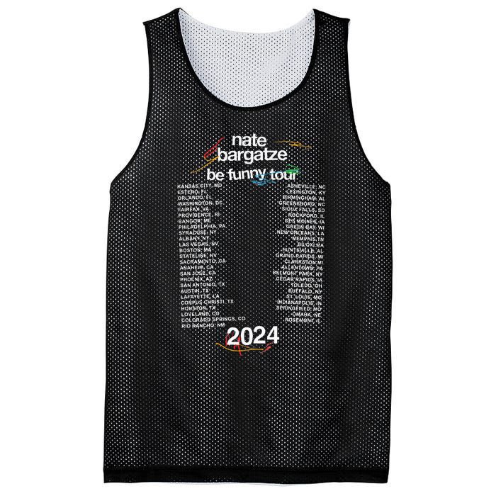 Nate Bargatze 2024 Mesh Reversible Basketball Jersey Tank