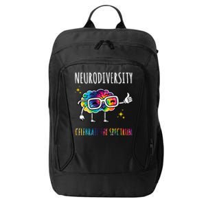 Neurodiversity Brain Autism Awareness Celebrate The Spectrum City Backpack