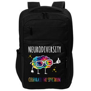 Neurodiversity Brain Autism Awareness Celebrate The Spectrum Impact Tech Backpack