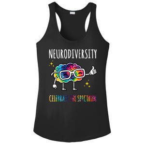 Neurodiversity Brain Autism Awareness Celebrate The Spectrum Ladies PosiCharge Competitor Racerback Tank