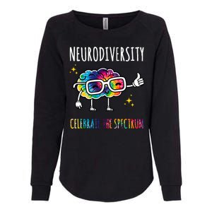 Neurodiversity Brain Autism Awareness Celebrate The Spectrum Womens California Wash Sweatshirt