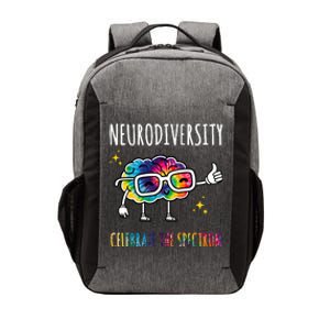 Neurodiversity Brain Autism Awareness Celebrate The Spectrum Vector Backpack