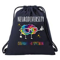 Neurodiversity Brain Autism Awareness Celebrate The Spectrum Drawstring Bag