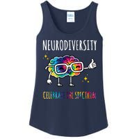 Neurodiversity Brain Autism Awareness Celebrate The Spectrum Ladies Essential Tank