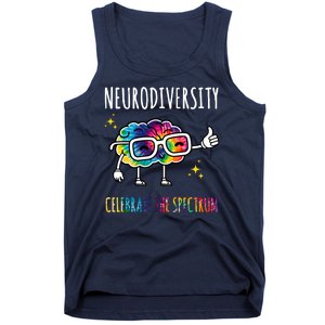 Neurodiversity Brain Autism Awareness Celebrate The Spectrum Tank Top