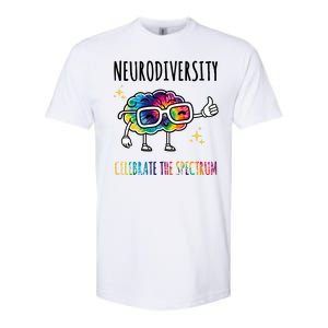 Neurodiversity Brain Autism Awareness Celebrate The Spectrum Softstyle CVC T-Shirt