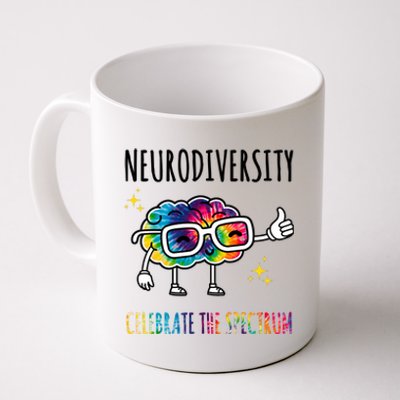 Neurodiversity Brain Autism Awareness Celebrate The Spectrum Coffee Mug