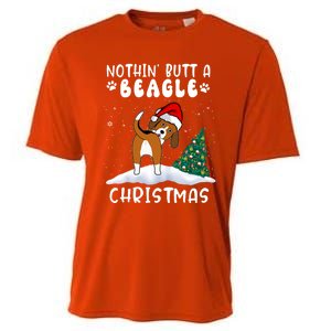 Nothing Butt A Beagle Dog Christmas Santa Hat Funny Xmas Gift Cooling Performance Crew T-Shirt