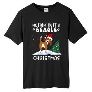 Nothing Butt A Beagle Dog Christmas Santa Hat Funny Xmas Gift Tall Fusion ChromaSoft Performance T-Shirt