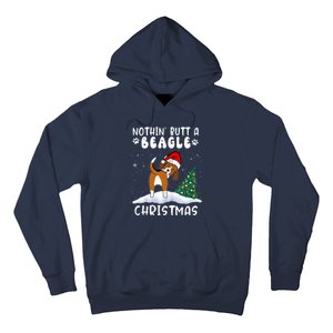 Nothing Butt A Beagle Dog Christmas Santa Hat Funny Xmas Gift Hoodie