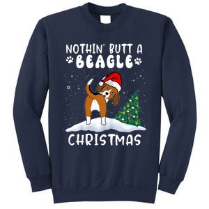 Nothing Butt A Beagle Dog Christmas Santa Hat Funny Xmas Gift Sweatshirt