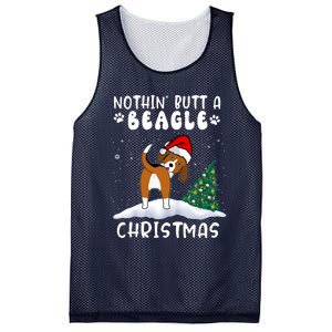 Nothing Butt A Beagle Dog Christmas Santa Hat Funny Xmas Gift Mesh Reversible Basketball Jersey Tank