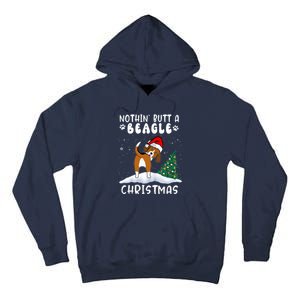 Nothing Butt A Beagle Dog Christmas Santa Hat Funny Xmas Gift Tall Hoodie