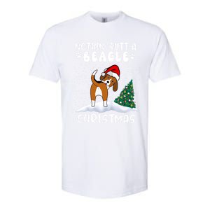 Nothing Butt A Beagle Dog Christmas Santa Hat Funny Xmas Gift Softstyle CVC T-Shirt