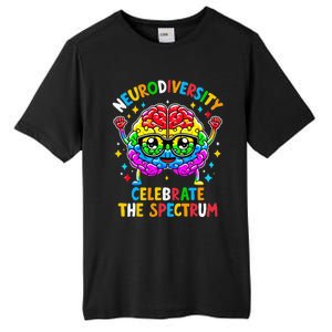 Neurodiversity Brain Autism Awareness Tall Fusion ChromaSoft Performance T-Shirt