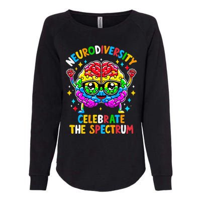 Neurodiversity Brain Autism Awareness Womens California Wash Sweatshirt