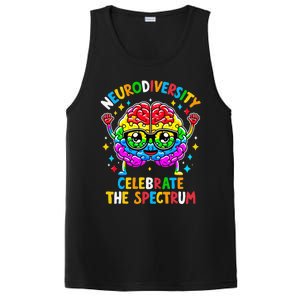 Neurodiversity Brain Autism Awareness PosiCharge Competitor Tank