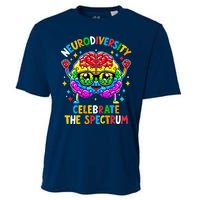 Neurodiversity Brain Autism Awareness Cooling Performance Crew T-Shirt