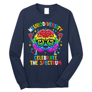 Neurodiversity Brain Autism Awareness Long Sleeve Shirt