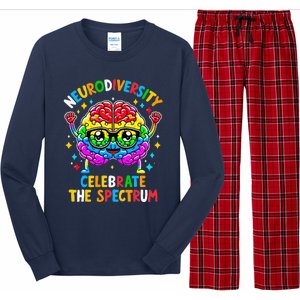 Neurodiversity Brain Autism Awareness Long Sleeve Pajama Set