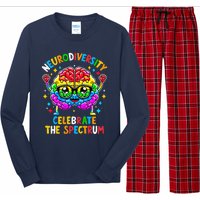 Neurodiversity Brain Autism Awareness Long Sleeve Pajama Set