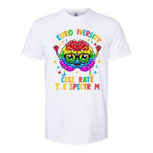 Neurodiversity Brain Autism Awareness Softstyle CVC T-Shirt