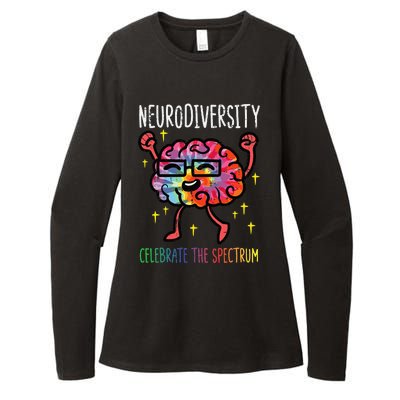 Neurodiversity Brain Autism Awareness ASD ADHD Womens CVC Long Sleeve Shirt