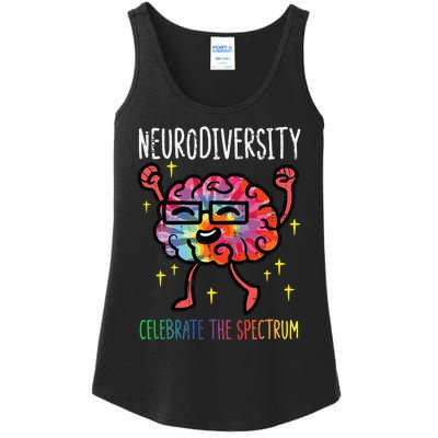 Neurodiversity Brain Autism Awareness ASD ADHD Ladies Essential Tank